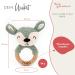 Buy Personalized Wooden Bite Ring for Babies | Custom Name Greifling | Perfect Newborn Gift for Boys & Girls | Cute Baby Rattle in Blue - Buy Online on GoSupps.com