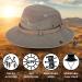 Obling UPF 50 Wide Brim Bucket Hat - A-khaki | Sun Hat for Fishing & Safari - Buy Online on GoSupps.com