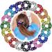 20 Pieces Sport Hair Scrunchies Sport Hair Ties Elastic Silk Satin Scrunchies Hair Bands Ponytail Holders Sport Hair Accessories for Girls Women Players Teams  10 Colors (Volleyball Pattern)