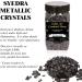 Syedra High Luster Crushed Glass Chips 410G (Black) for Crafts & Glitter - 3-6mm - Buy Online on GoSupps.com