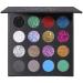 UCANBE Glitter Eyeshadow Makeup Palette - 12 Face Body Chunky & Fine Pressed Glitter + 4 Eye Shadow Powder Make Up Pallet for Theater Party Cosplay Halloween Christmas Highly Pigmented Ultra Shimmer Palette B