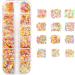 Flower Nails Flakes 12 Colors Nails Art Nail Sequins Nail Glitter Mix Color Fluorescent(02) - Buy Online on GoSupps.com