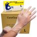 Cureguard Vinyl Exam Gloves (Case of 1000 - Large) Powder Free Latex Free Disposable Great for a Medical Facility Lab Food Service or Beauty Business Waterproof Synthetic Single Use Gloves Large (Pack of 1000) 1000