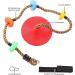 TURFEE Kids Tree Swing - Single Disk 6 Ft Climbing Rope with Carabiner & Tree Strap - Multi-Colored Disc Swing Seat for Playground - Buy Online on GoSupps.com