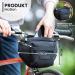 BOMENCE Small Bike Handlebar Pocket - 2-in-1 Sustainable Belt & Hip Pocket Made from Recycled PET (Black) - Buy Online on GoSupps.com