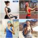 6-Piece Nurse Headbands with Button for Masks - Non-Slip Wide Elastic Ear Protection for Women, Men, Doctors - Sweatband Headband Set - Buy Online on GoSupps.com