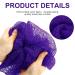 African Exfoliating Bath Sponge Set - Tight Weave Body Scrubber for Smooth Skin - 2 Pack (Purple) - Buy Online on GoSupps.com