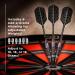 Viper Bobcat Adjustable Weight Soft Tip Darts - Black Coated Brass - 16 Grams - Purple Rings - Travel Case - Adjustable to 18/19 Grams - Buy Online on GoSupps.com