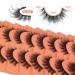 16MM Wispy Cat Eye Mink False Eyelashes - 9 Pairs Pack for Natural Long Volume Look - Buy Online on GoSupps.com