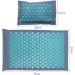 Dunlap Coconut Fiber Acupressure Mat & Pillow Set - Blue Massage Cushion for Back & Foot Relaxation Stress Relief & Acupuncture - 3 Sets - Buy Online on GoSupps.com