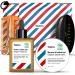 Sapiens Barbershop Bart Care Set for Men - Bio Bart l and Bio Bart Balsam Cosmos Organic certified - beard and beard brush beard shears travel bags - Beard Care Kit Made in EU