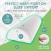 Cushy Form Half Moon Bolster Pillow - 20.5 x 8 x 4.5 Inches Memory Foam Cushion for Lumbar, Leg, Stomach, Back, and Side Sleepers - Roll Pillow for Neck and Back Support with Washable Cover - Buy Online on GoSupps.com