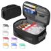 Password-Protected Pill Box Set Twice-Daily Large Pill Organizer for Seven Days Pill Storage with 14 Color-Coded Pouches Reusable Travel Medicine Organizer