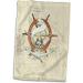Vintage Florida Chart Pirate Wheel Towel - 3D Rose Print | 15x22 | Multicolor - Buy Online on GoSupps.com