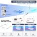 Photochromic Bifocal Reading Glasses | Blue Light Blocking Rimless Sunglasses for Men & Women - Black-Silver 1.0x - Buy Online on GoSupps.com