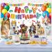 Dog Happy Birthday Backdrop Dog Birthday Party Decorations Puppy Photography Background for Pets Puppy Kids Dog Theme Birthday Party Supplies - Buy Online on GoSupps.com