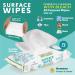 Surface Wipes with Bleach - All-Purpose 72 Count | Fresh Scent Lint Free Durable Cleaner for Kitchen Bathroom & Office - Buy Online on GoSupps.com