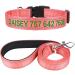 Tagme dog collar and leash personalizing reflective dog collar with 1.5m double -sided reflective dog leash for large dogs baby orl (1 Pack) baby or