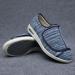 Diabetic Slippers Women Men Wide Width Adjustable Closure Memory Foam Sole Elderly Edema Shoes 13.5 Blue - Buy Online on GoSupps.com