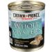 Crown Prince, Natural Whole Boiled Oysters in Water, 8 oz
