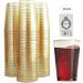 Glitter Plastic Cups Clear Plastic Cups Tumblers Gold Glitter Cups Disposable Wedding Cups Elegant Party Cups Recyclable and BPA-Free (12 OZ) 340 g (Pack of 50) - Buy Online on GoSupps.com