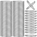 200PCS Split Key Rings Bulk for Keychain and Crafts Keychain Rings (Silver 25mm) 1 200Pack silver