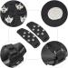 FANBX F Crampon Traction Cleats - 7 Point Anti-Skid Spikes for Walking, Jogging, Hiking, Mountaineering - Ice Snow Grips - Black - Buy Online on GoSupps.com