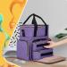 LUXJA Nail Polish Organizer | Holds 70 Bottles & Lamp | Purple Case with Bags & Pockets | Tools Storage | Patent Pending - Buy Online on GoSupps.com