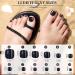 FANDAMEI 12 Colors 288PCS Press on Toe Nails Set - Short Square, Glitter & Glossy False Toenails | French Tip for Summer Nail Art - Buy Online on GoSupps.com