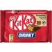KitKat Chunky - Milk Chocolate Bar - 4 bars of 40g - Buy Online on GoSupps.com