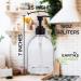 Earth's Essentials Designer Pump Bottles - 16 oz (2 Pack) | Refillable for Hand Soap, Lotion, Shampoo & Massage Oil | Shatterproof PET Plastic - Buy Online on GoSupps.com