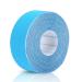 2Roll Athletic Muscle Tape Muscular Compression Tape Elastic Cotton Muscular Recovery Tape for Injury Muscle Muscular Support Strain Relief (Blue)