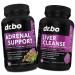 Adrenal Support Cortisol & Liver Cleanse Detox Supplement - Adrenal Fatigue Supplements for Cortisol Health - Liver Gallbladder Care Formula Capsules & Natural Milk Thistle Dandelion Supplements