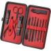 iSOUL 12Pcs Stainless Steel Nail Clippers Manicure Set - Professional Grooming Kit for Thick Nails, Cuticle Remover, Toe Nail Care - Male/Female Pedicure Tool - Buy Online on GoSupps.com
