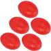 Verdant Touch Hand Massage Ball Set - 5 Silicone Handleballs for Wrist Exercise & Strength Training - Red Egg Shape - Buy Online on GoSupps.com