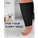 Pembrook Plus Size Compression Sleeves 20-30mmHg for Legs - Bariatric 4X-Large Black - Buy Online on GoSupps.com