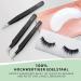 DEKOFY Professional Eyelash Tweezers Set - 3 High-Quality Pointed & Precise Tweezers for Eyelash Extensions - Black - International Shipping Available - Buy Online on GoSupps.com