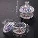 Noverlife Glass Nail Dappen Dish with Lid - Crystal Dappen Bowl for Acrylic Liquid & Powder - Nail Art Glassware for Manicure - Chinese Tent Shaped - Buy Online on GoSupps.com