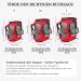 Premium Red Hiking Paw Trekking Backpack for Dogs - Size M Adjustable System 10kg Capacity - Perfect Dog Carrier Bag - Buy Online on GoSupps.com