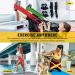 Non-Latex Resistance Bands Set for Strength Training, Yoga, Pilates - Red/Yellow/Green - Buy Online on GoSupps.com