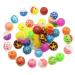 Fashion's Talk 40 Count Plastic Ball Cat Toys Lattice Balls with Bell Jingle Kitten Toy, Gift Box Color Varies,10 Types 40 count-10 Types Assorted Color