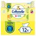 Cottonelle moist toilet paper kids - fruity fresh fragrance biodegradable plastic -free reclaimable advantage pack 12 x 42 wet wipes