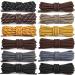 Stepace Round Shoelaces - 2 Pairs 55Inch Heavy Duty Boot Laces for Hiking Work Boots - Stripe Golden Brown - Buy Online on GoSupps.com