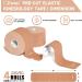 4 Rolls Kinesiology Tape - Cotton Elastic Athletic Tape 20 Precut Strips Muscle Support & Injury Prevention - Beige Ship Internationally - Buy Online on GoSupps.com