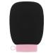 Valitic Exfoliating Glove for Body Scrub - Body Scrubber Exfoliator Mitt for Shower & Bath - Exfoliating Body & Face Dead Skin Remover - Korean Style Exfoliating Women & Men - Single Black Pink