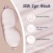 MATASSE Silk Eye Mask - 3D Contoured Sleep Mask with Silk Strap, Black & Pink - for Women and Men - Buy Online on GoSupps.com