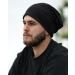 SD Shadow Domain Trendy Stylish Black Striped Beanie - Quality Knit, Breathable & Elastic Skull Cap - Buy Online on GoSupps.com