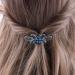 Aneneiceera Blue Crystal Wedding Hair Clip Barrette Molan Rhinestone Black Hair Barrette Clips Bling Bridal Headpieces Head Clip Headwear Crystal Bride Hair Accessories for Women and Girls(Butterfly) - Buy Online on GoSupps.com