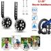 Kids Heavy Duty Bike Training Wheels - Flash Mute Stabilizer Kit, Fits 12-18 Bikes, Black - Buy Online on GoSupps.com