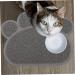 POPETPOP non pet mat litter mat raised cat pad cat mat cats pet crate mat non stick food pad cat rug cat feeding mat Water Feeding cat pad cat deterrent for counters indoor food mat pvc Grey 40x30cm - Buy Online on GoSupps.com